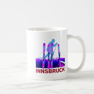 Innsbruck skiing & snowboarding retro 90s coffee mug