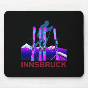Innsbruck Skiing And Snowboarding Retro 90s Innsbr Mouse Mat