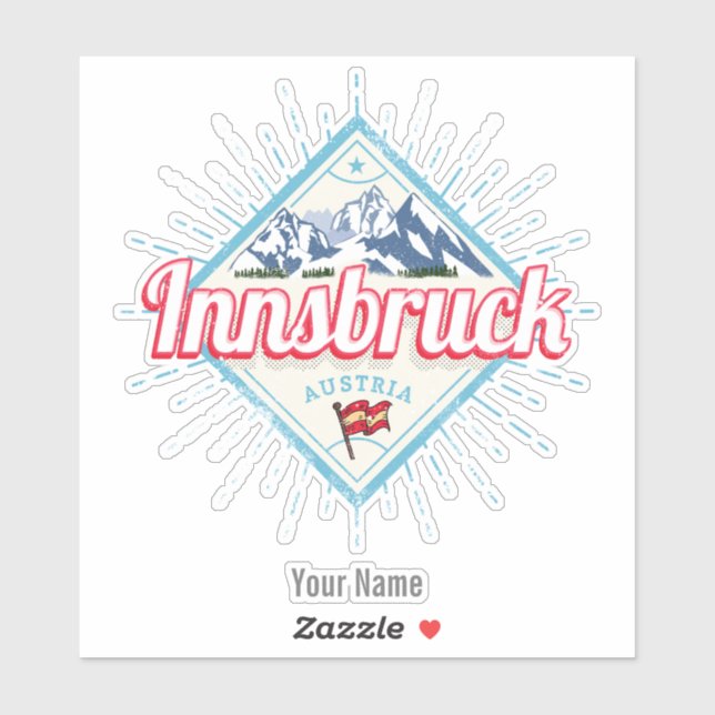 Innsbruck Tyrol Austria Retro Alps Vintage (Sheet)