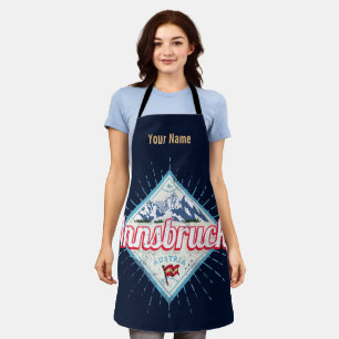 Innsbruck Tyrol Austria Retro Alps Vintage Apron