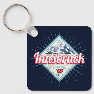 Innsbruck Tyrol Austria Retro Alps Vintage Key Ring