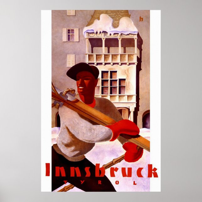 "Innsbruck" Vintage Travel Poster (Front)