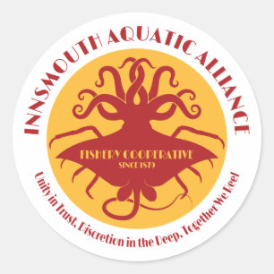 Innsmouth Aquatic Alliance Fishery Union Classic Round Sticker