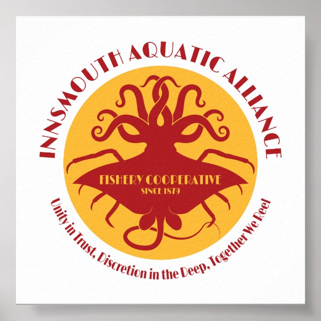Innsmouth Aquatic Alliance Fishery Union Poster (Front)