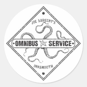 Innsmouth Bus Service Joe Sargent Classic Round Sticker