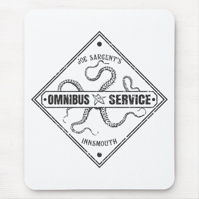 Innsmouth Bus Service Joe Sargent Mouse Mat (Front)