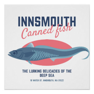 Innsmouth Canned Fish Lovecraftian Poster