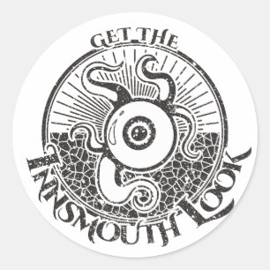 Innsmouth Look Tentacle Lovecraftian Classic Round Sticker