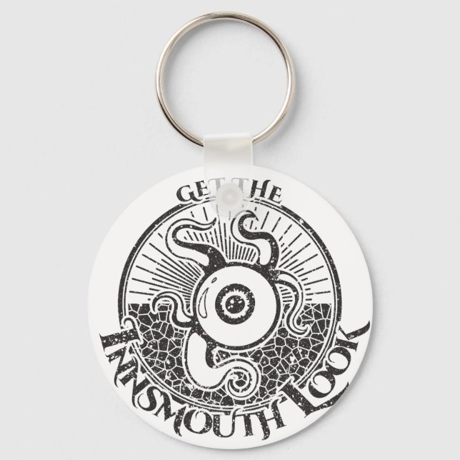 Innsmouth Look Tentacle Lovecraftian Key Ring (Front)