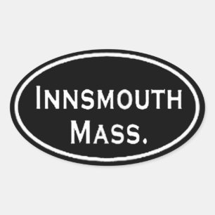 Innsmouth Mass. Oval Sticker