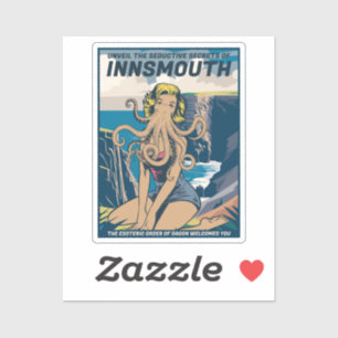 Innsmouth Pin-up Cthulhu Travel Poster Lovecraft