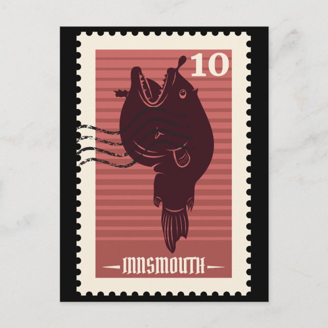 Innsmouth Post Stamp Postcard (Front)