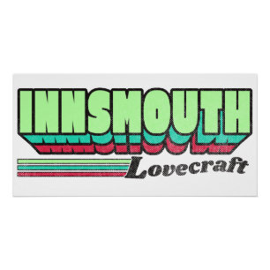 Innsmouth Retro Label Lovecraft Poster