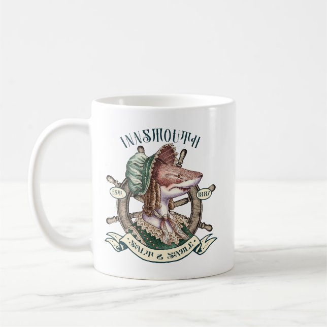 Innsmouth Salt & Sable - Shark Lady Coffee Mug (Left)