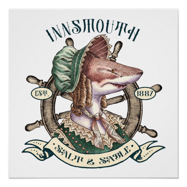 Innsmouth Salt & Sable - Shark Lady Poster (Front)