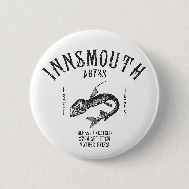 Innsmouth Seafood Deep-sea Fish Viperfish 6 Cm Round Badge (Front)