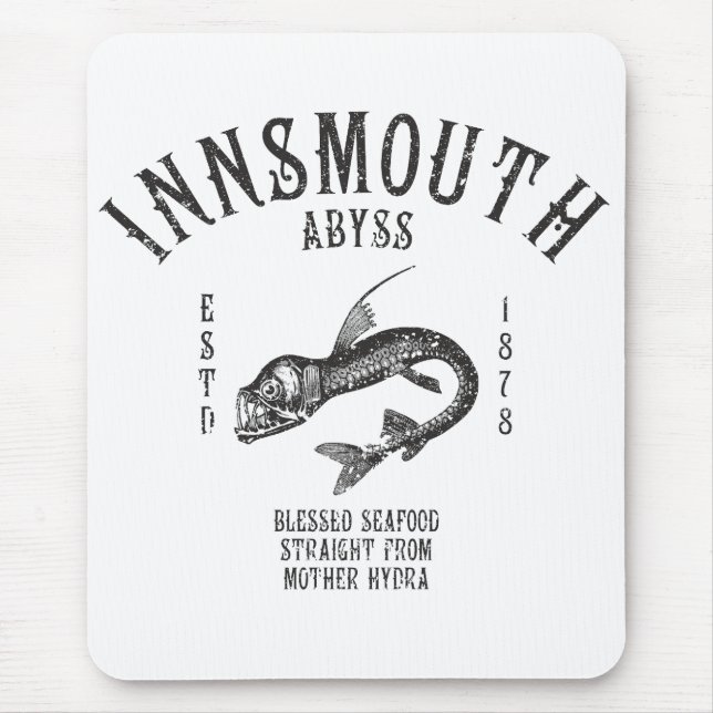 Innsmouth Seafood Deep-sea Fish Viperfish Mouse Mat (Front)