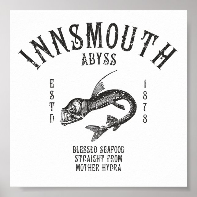 Innsmouth Seafood Deep-sea Fish Viperfish Poster (Front)