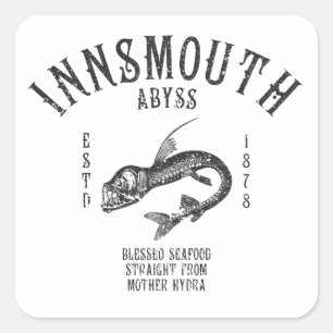 Innsmouth Seafood Deep-sea Fish Viperfish Square Sticker