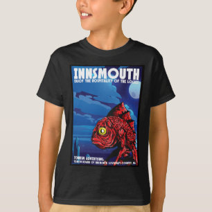 Innsmouth Vintage Travel Poster Lovecraft T-Shirt