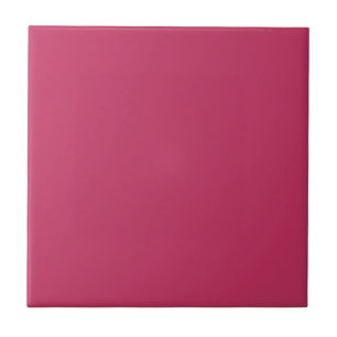 Innuendo Dark Pink, Solid Colour Rose Pink Tile