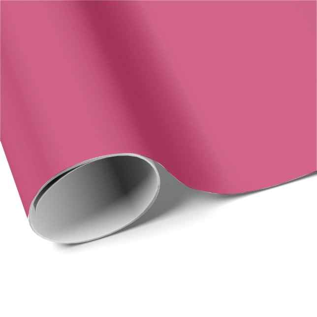 Innuendo Dark Pink, Solid Colour Rose Pink Wrapping Paper (Roll Corner)