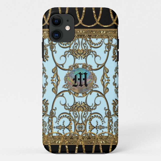 Inoubliable Delight Elegant VI Girly Monogram Case-Mate iPhone Case (Back)