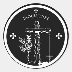 INQUISITION LOGO CLASSIC ROUND STICKER