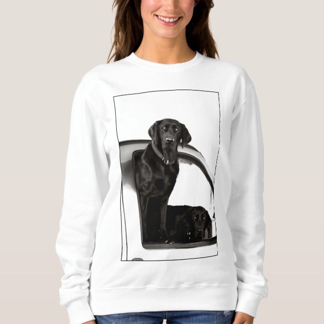 Inquisitive Black Labs - Sweatshirt (Front)