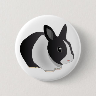 Inquisitive Bunny button