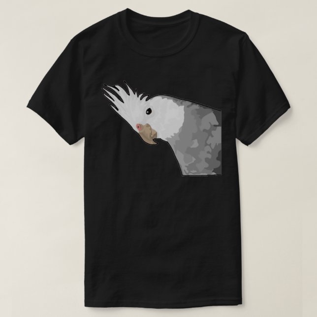 Inquisitive Cockatiel T-Shirt (Design Front)