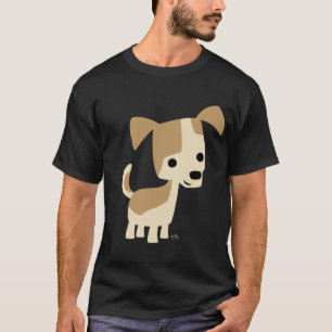 Inquisitive little dog cartoon T-shirt