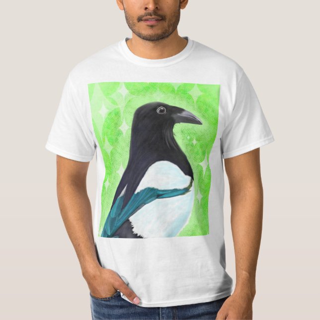 Inquisitive Magpie T-Shirt (Front)