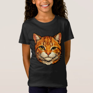 Inquisitive Orange Tabby Cat T-Shirt