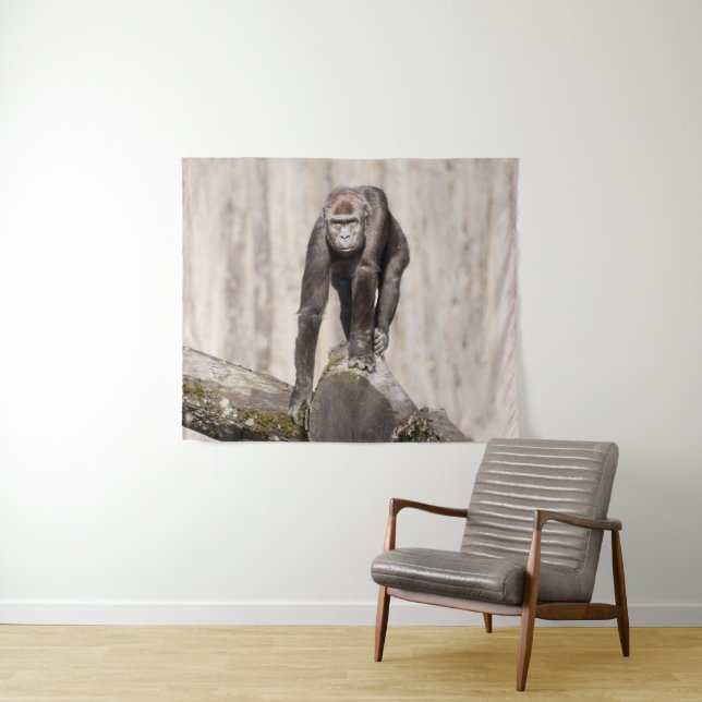 Inquisitive Young Gorilla  Tapestry (In Situ (Horizontal))