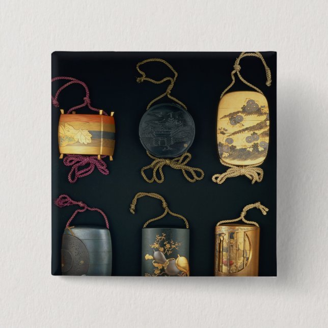 Inro Cases, 19th century 15 Cm Square Badge (Front)