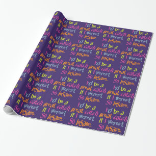 Insane Catch custom wrapping paper