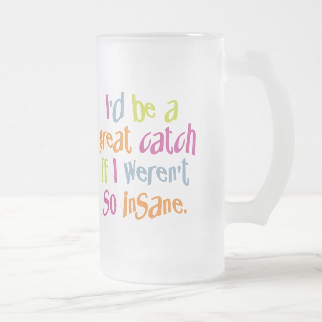 Insane mug - choose style & colour (Right)