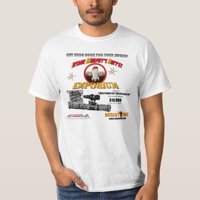 Insane Murphy's Rocket Emporium T-Shirt (Front)