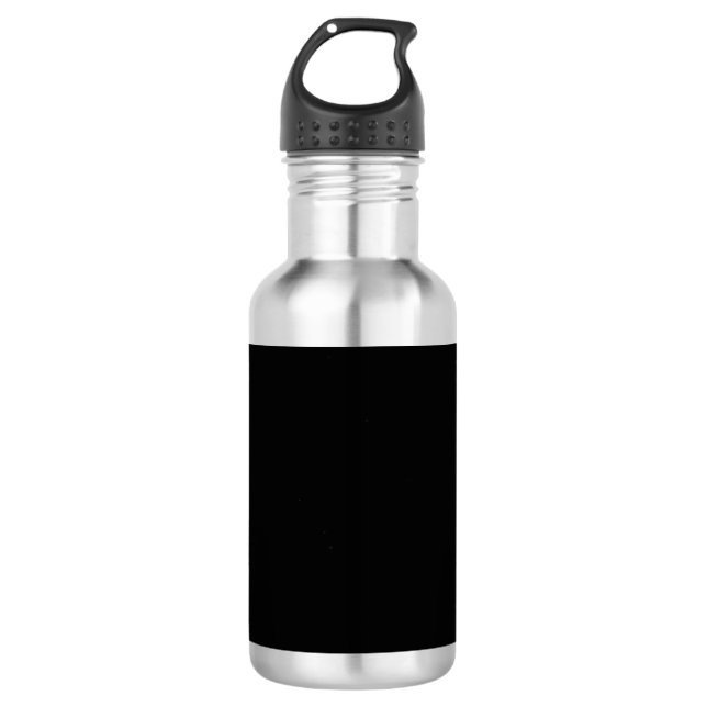 Insanely Black (The Darkest Black) CUSTOMIZABLE 532 Ml Water Bottle (Front)