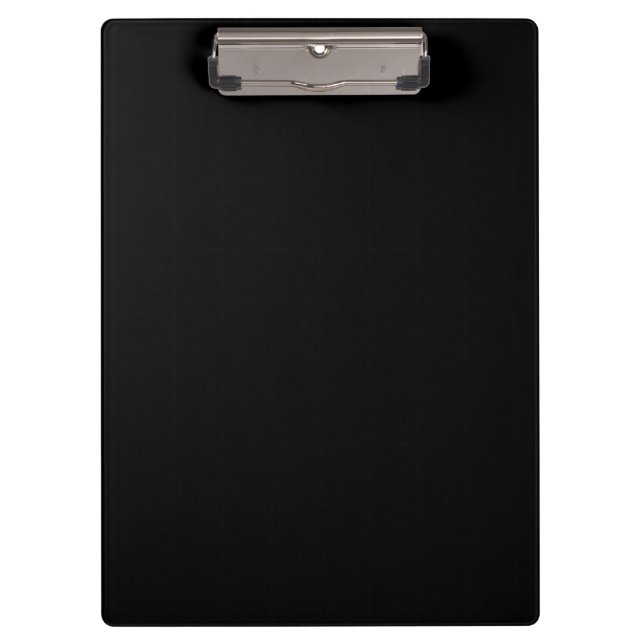 Insanely Black (The Darkest Black) CUSTOMIZABLE Clipboard (Front)