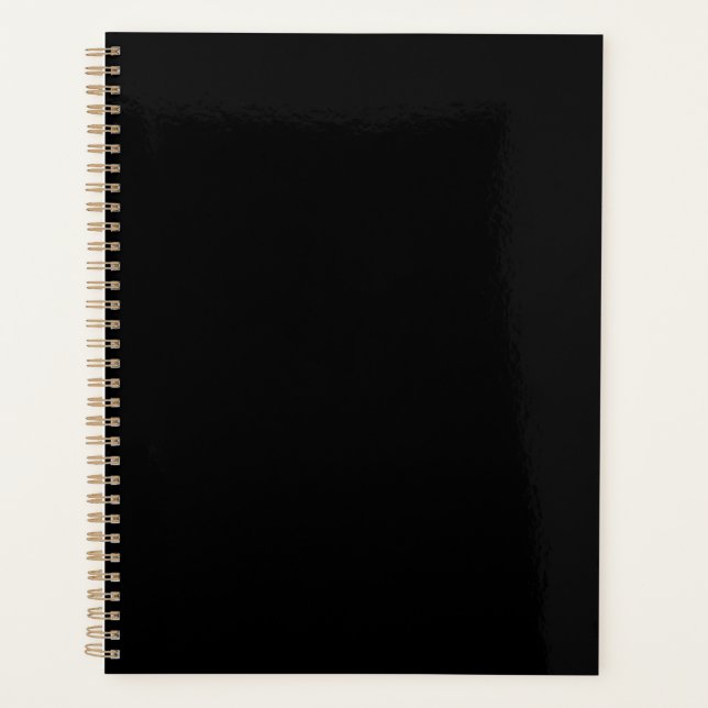 Insanely Black (The Darkest Black) CUSTOMIZABLE Planner (Front)