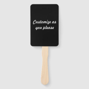 Insanely Black (The Darkest Black) Wedding Hand Fan