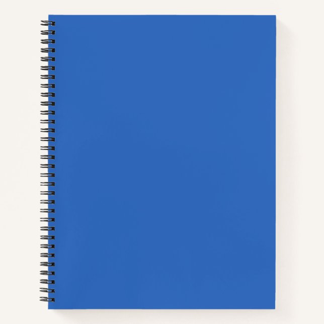 Insanely Blue (The Bluest Blue) Hardcover Notebook (Front)