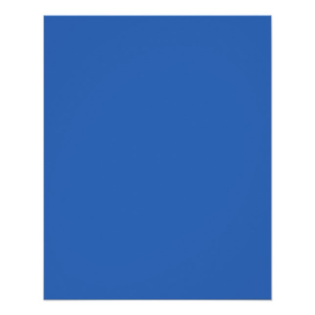 Insanely Blue (The Bluest Blue) Poster (Front)