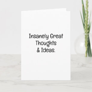 Insanely Great Thoughts Promotion Career Card