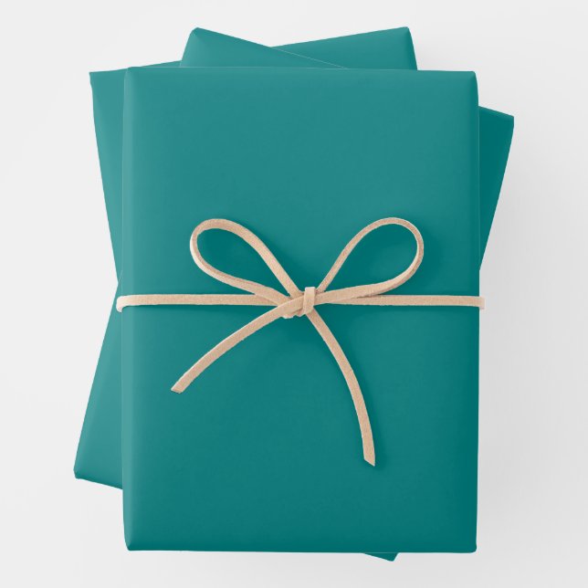 Insanely Teal Wrapping Paper Sheet (In situ)