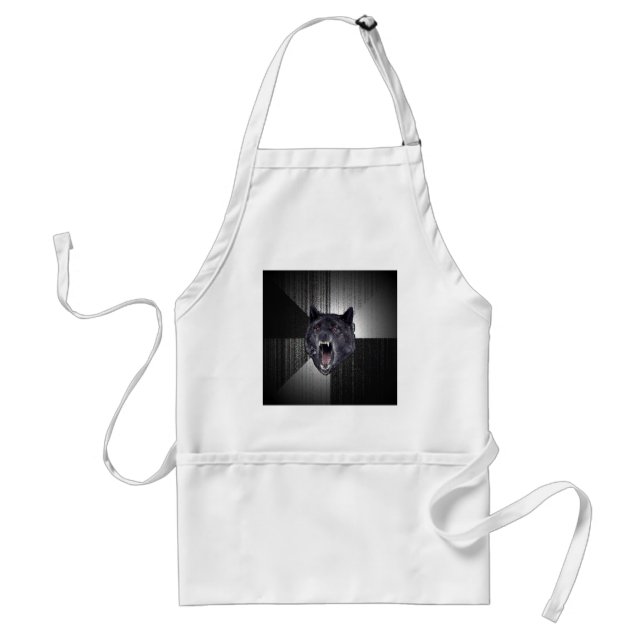 Insanity Wolf Advice Animal Meme Standard Apron (Front)