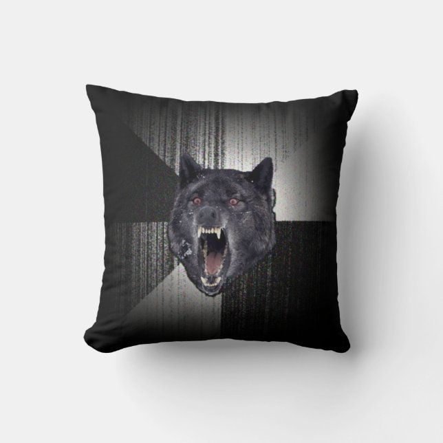 Insanity Wolf Meme Cushion (Front)