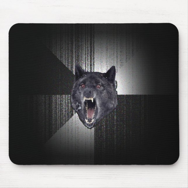 Insanity Wolf Meme Mouse Mat (Front)